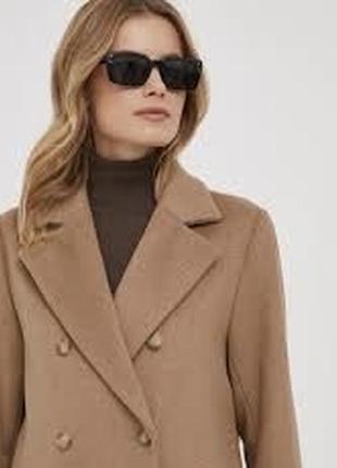 Шерстяное полупальто жакет marks and spenser