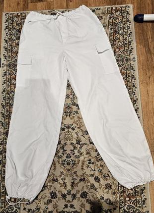Брюки карго тонкие летние на резинке на рост 165+