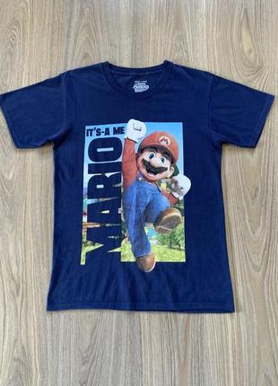 Мужская хлопковая футболка с принтом the super mario bros