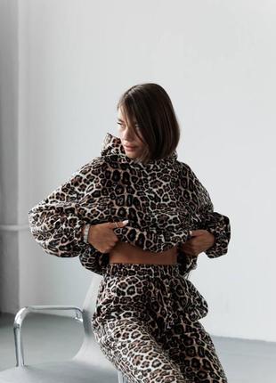 Флісовий костюм в трендовому принті 🐆🙌