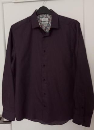 Сорочка next, нова, на довгий рукав, чудова якість. класичний фасон, прямий силует, комір