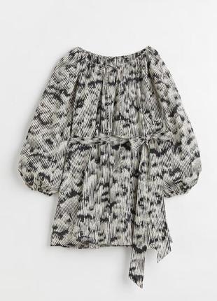 Плаття оверсайз чорно біле h&m s