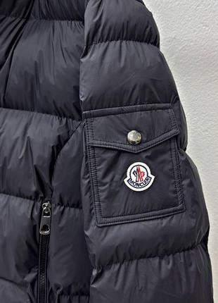 Пуховик moncler с натуральным мехом8 фото
