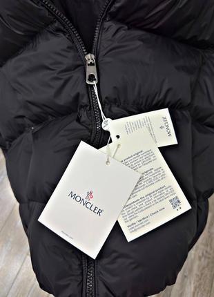Пуховик moncler с натуральным мехом6 фото