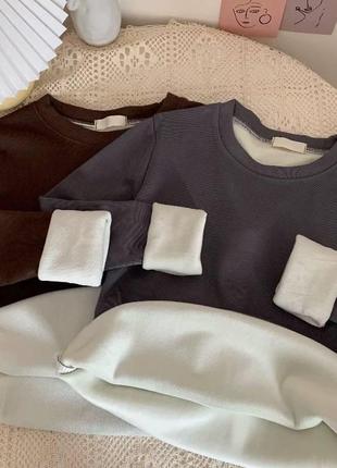 Теплый гольф на флисе6 фото