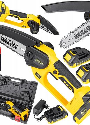 Безщеточная аккумуляторная мини пила (веткорез) asaka ascd 21 в 2 а (2 цена + шына)