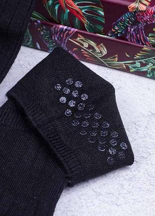 Черные гетры, высокие кашемировые гетры