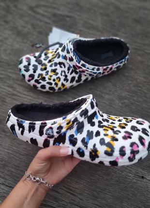 Мужские утепленные сабо crocs classic lined на меху м13-47/49-31см