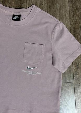 Футболка nike swoosh owersize crop top