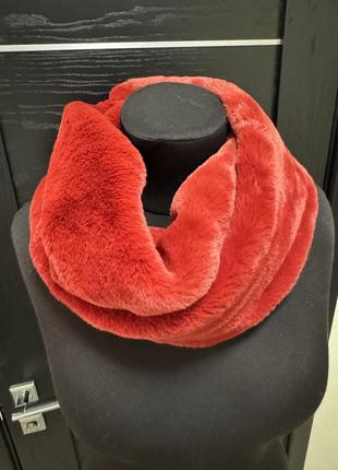 Снуд, шарф плюшевий,  еко хутро