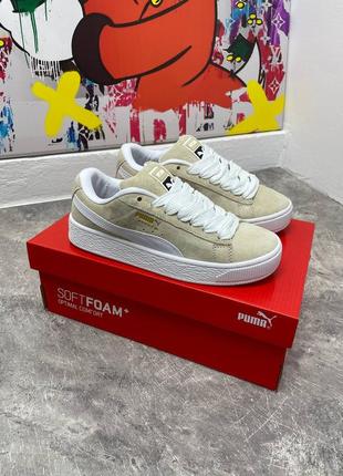Zapatillas blancas y grises Cali Sport de Puma-Blanco