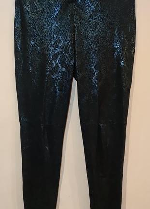 Брючки лосины zara змеиная кожа