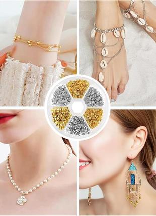 Realure 600 штук ювелирные застежки для браслетов золото серебро качественные ожерелья аксессуары4 фото