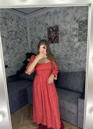 Крута котонова сукня, сукня міді, сарафан
