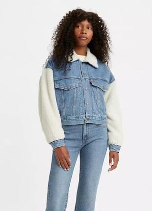 Женская утепленная джинсовая куртка levi's