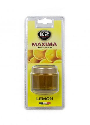 K2 maxima ароматизатор гелевый 50ml (лимон) (v605)