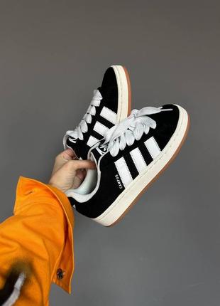 Кроссовки adidas campus 00's core black white2 фото