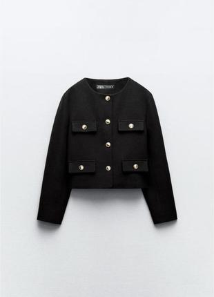 Твідовий піджак/блейзер zara
