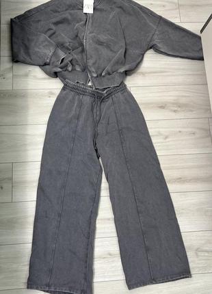 Костюм зара zara сірий,оригінал