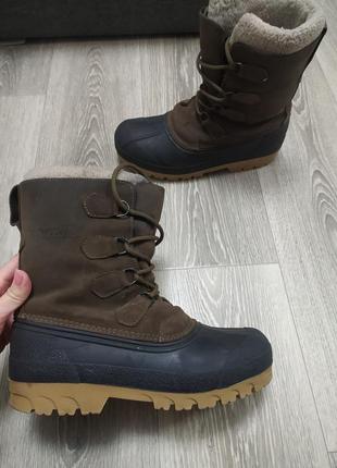 Мужские непромокаемые сапоги чоботи снегоходы с валенком husky 40-41р