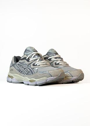 Кроссовки asics gel-nyc beige grey5 фото