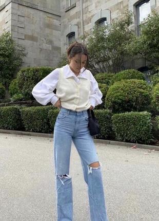 Джинси zara, висока талія