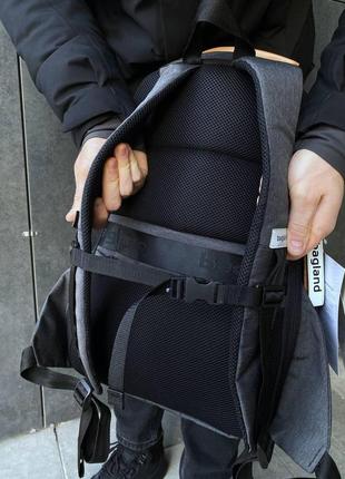 Рюкзак жіночий, чоловічий для ноутбука bagland vibe, сірий9 фото