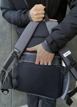Рюкзак жіночий, чоловічий для ноутбука bagland vibe, сірий3 фото