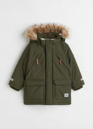 Куртка зимняя, парка на мальчика 3-4 года (104 см) h&m.