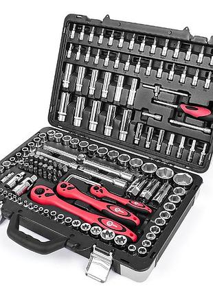 Професійний набір інструментів intertool 151 од. 1/4" & 3/8" & 1/2" , cr-v et-7151