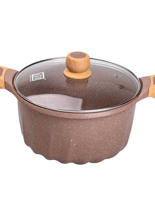 Алюминиевая кастрюля (8 л), ø28 см, с крышкой, с антипригарным покрытием mgc