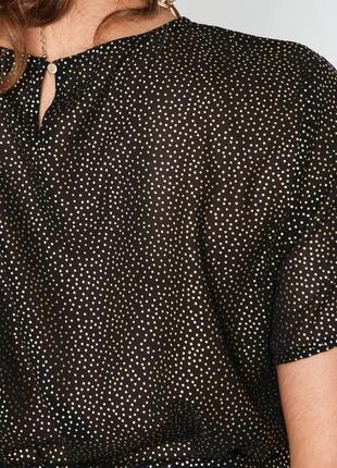 Шикарна шифонова блуза топ із зав'язками tract-квітка7 фото