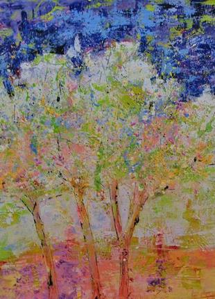 Картина 0.8 м * 0.6 м абстракция масло/холст на подрамнике