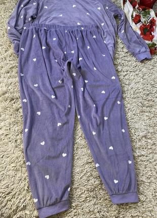 Шикарный мягкий домашний флисовый костюм/пижама в лавандовом цвете,love to lounge,p.xl-xxxl5 фото