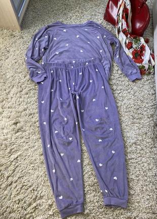 Шикарный мягкий домашний флисовый костюм/пижама в лавандовом цвете,love to lounge,p.xl-xxxl4 фото