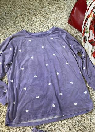 Шикарный мягкий домашний флисовый костюм/пижама в лавандовом цвете,love to lounge,p.xl-xxxl6 фото