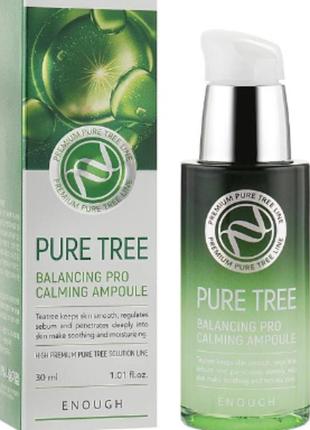 Сыворотка enough pure tree balancing pro calming ampoule с экстрактом чайного дерева, 30 мл