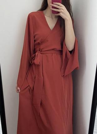 Шикарное платье кимоно на запах5 фото