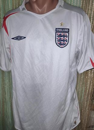 Спорт фирменная футболка umbro для национальной сборной англии 2007/09.л2 фото