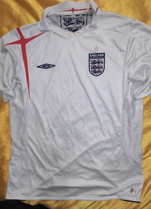Спорт фирменная футболка umbro для национальной сборной англии 2007/09.л3 фото