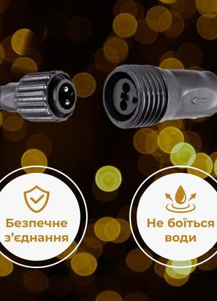 Гирлянда лента уличная дюралайт 900 led светодиодная 50 м морозоустойчивая прозрачный провод6 фото