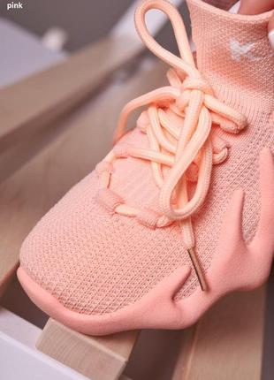 Літні текстильні підліткові кросівки для дівчинки (тр-349019)5 фото