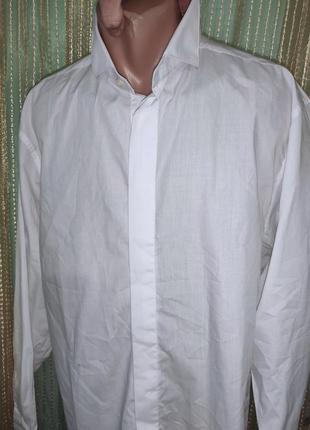 Стильная нарядная деловая рубашка под фрак смокинг воротник под бабочку roadsword.хл3 фото