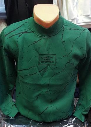 Реглан, гольф на флісі на зріст від 128 до 152 толстовка