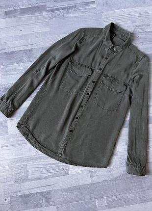 Рубашка блуза хаки