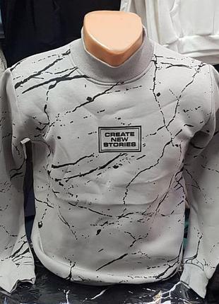 Реглан, гольф на флісі на зріст від 128 до 152 толстовка