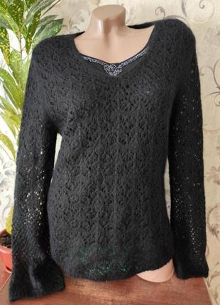 Светр, світшот з бісером, лонгслів, кофта, джемпер жіночий