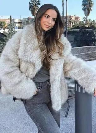 Шубы в стиле zara