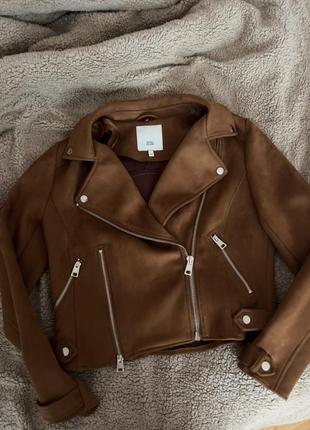 Замшевая косуха river island