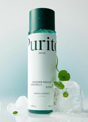 Тонер успокаивающий с центеллой purito seoul wonder releaf centella toner 200 ml